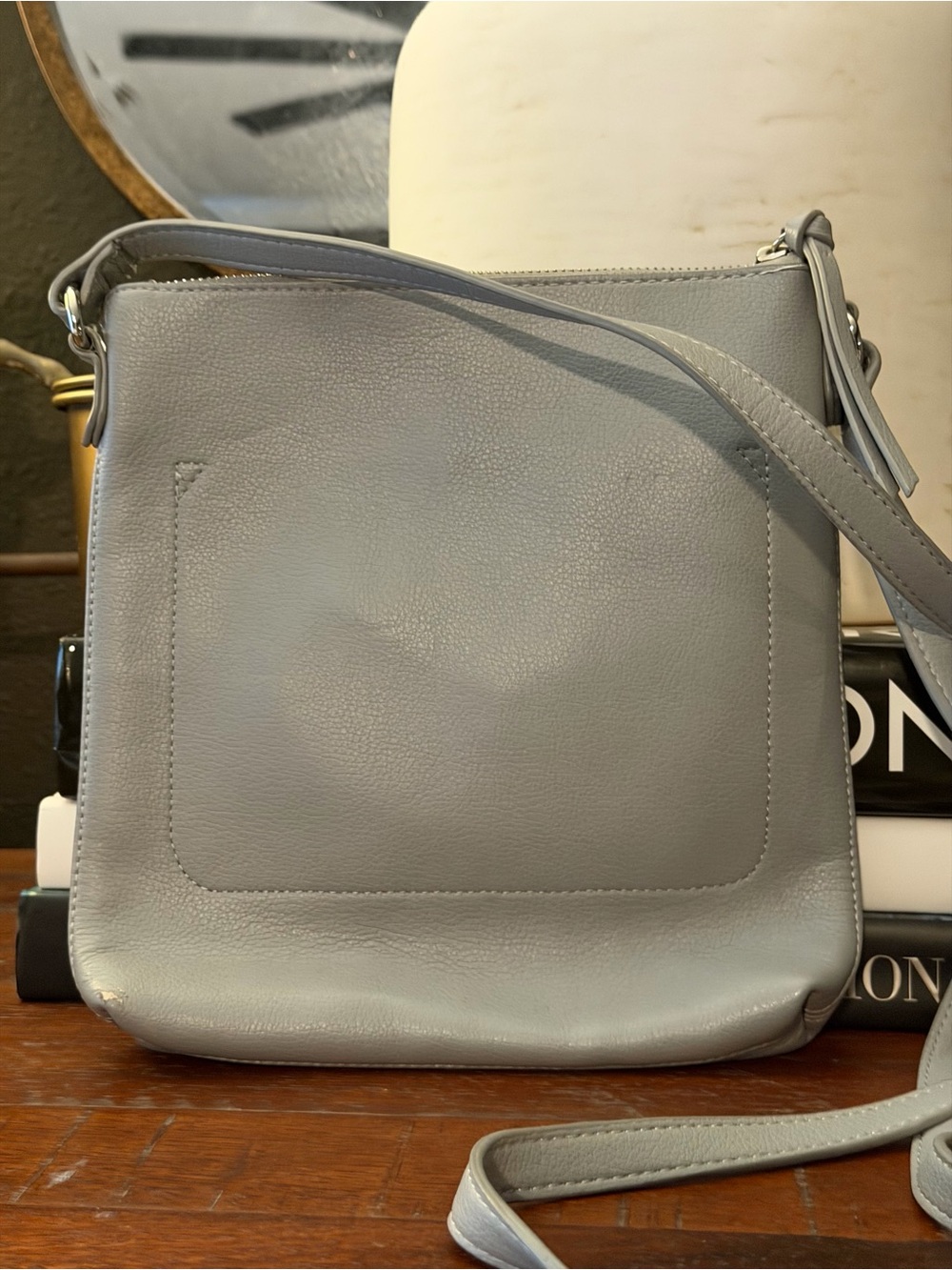 Grey Crossbody Shoulder Bag Gray